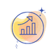 Performance chart that is going upwards